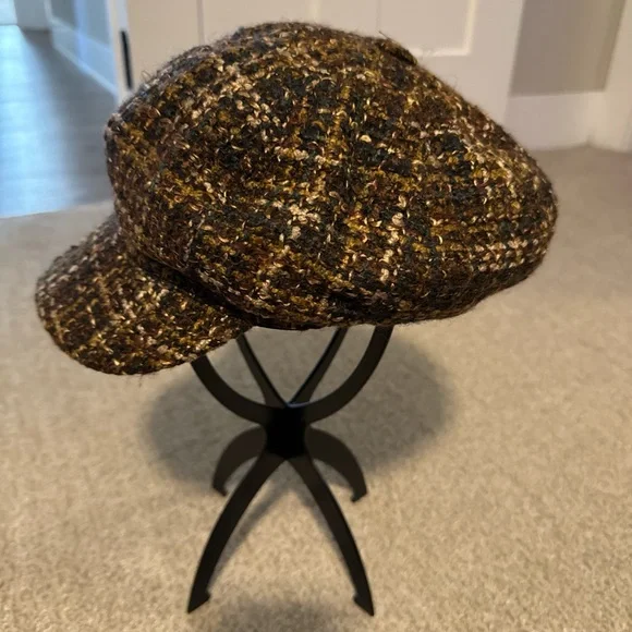 Brown Tweed Newsboy Cap - Picture 2 of 3